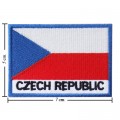 Czech Republic Nation Flag Style-2 Embroidered Iron On Patch