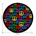 Peace Symbol Style-7 Embroidered Iron On Patch