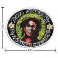 Bob Marley A Reggae Ska Band Style-3 Embroidered Iron On Patch