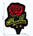 Lady Rebel Rider Embroidered Iron On Patch