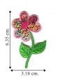 Colored Daisy Style-11 Embroidered Iron On Patch