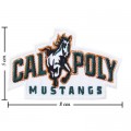 Cal Poly Mustangs Style-1 Embroidered Iron On Patch