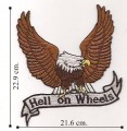 Hell on Wheels Eagle Style-1 Embroidered Iron On Patch