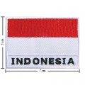 Indonesia Nation Flag Style-2 Embroidered Iron On Patch