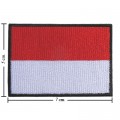 Indonesia Nation Flag Style-1 Embroidered Iron On Patch