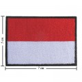 Indonesia Nation Flag Style-1 Embroidered Iron On Patch