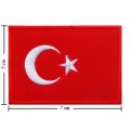 Turkey Nation Flag Style-1 Embroidered Iron On Patch