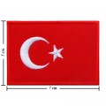 Turkey Nation Flag Style-1 Embroidered Iron On Patch