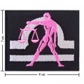 Roman Zodiac Libra Embroidered Iron On Patch