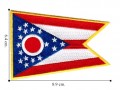 Ohio State Flag Embroidered Iron On Patch