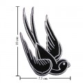 Swallow Bird Sign Style-3 Embroidered Iron On Patch