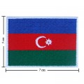 Azerbaijan Nation Flag Style-1 Embroidered Iron On Patch