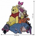 Winnie The Pooh and The Gang Set 2 Embroidered Iron On Patch