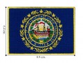 New Hampshire State Flag Embroidered Iron On Patch