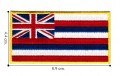 Hawaii State Flag Embroidered Iron On Patch