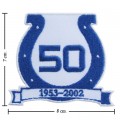 Indianapolis Colts Anniversary Style-1 Embroidered Iron On Patch