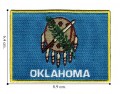 Oklahoma State Flag Embroidered Iron On Patch