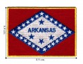 Arkansas State Flag Embroidered Iron On Patch