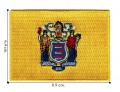 New Jersey State Flag Embroidered Iron On Patch