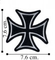 Iron Cross Embroidered Iron On Patch