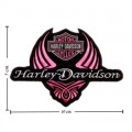 Harley Davidson Diva Wings Patch Embroidered Iron On Patch