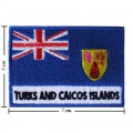 Turks And Caicos Islands Nation Flag Style-2 Embroidered Iron On Patch