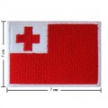 Tonga Nation Flag Style-1 Embroidered Iron On Patch