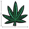 Marijuana Leaf Style-1 Embroidered Iron On Patch