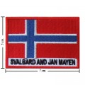 Svalbard And Janmayen Nation Flag Style-2 Embroidered Iron On Patch
