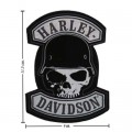 Harley Davidson Spike Patches Embroidered Iron On Patch