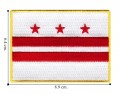 Washington DC State Flag Embroidered Iron On Patch