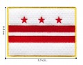 Washington DC State Flag Embroidered Iron On Patch