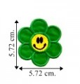 Colored Daisy Style-16 Embroidered Iron On Patch