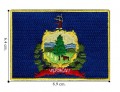 Vermont State Flag Embroidered Iron On Patch