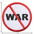 No War Sign Style-1 Embroidered Iron On Patch