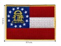 Georgia State Flag Style-1 Embroidered Iron On Patch