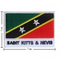 Saint Kitts And Nevis Nation Flag Style-2 Embroidered Iron On Patch