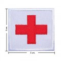 Red Cross Style-1 Embroidered Iron On Patch