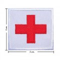 Red Cross Style-1 Embroidered Iron On Patch