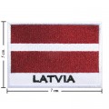 Latvia Nation Flag Style-2 Embroidered Iron On Patch