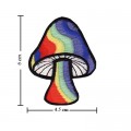 Colorful Magic Mushroom Sign Style-9 Embroidered Iron On Patch