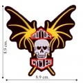 Bat Wing Motorcycle Embroidered Iron On Patch