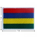 Mauritius Nation Flag Style-1 Embroidered Iron On Patch
