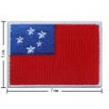 Samoa Nation Flag Style-1 Embroidered Iron On Patch