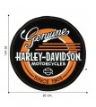 Harley Davidson Motorcycles Genuine Record Embroidered Iron On Patch