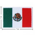 Mexico Nation Flag Style-1 Embroidered Iron On Patch