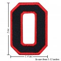 Alphabet O Style-1 Embroidered Iron On Patch