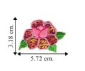 Iridescent Flower Style-2 Embroidered Sew On Patch