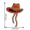Western Cowboy Hat Embroidered Iron On Patch