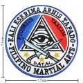 Filipino Martial Arts Eskrima Kali Arnis Embroidered Iron On Patch